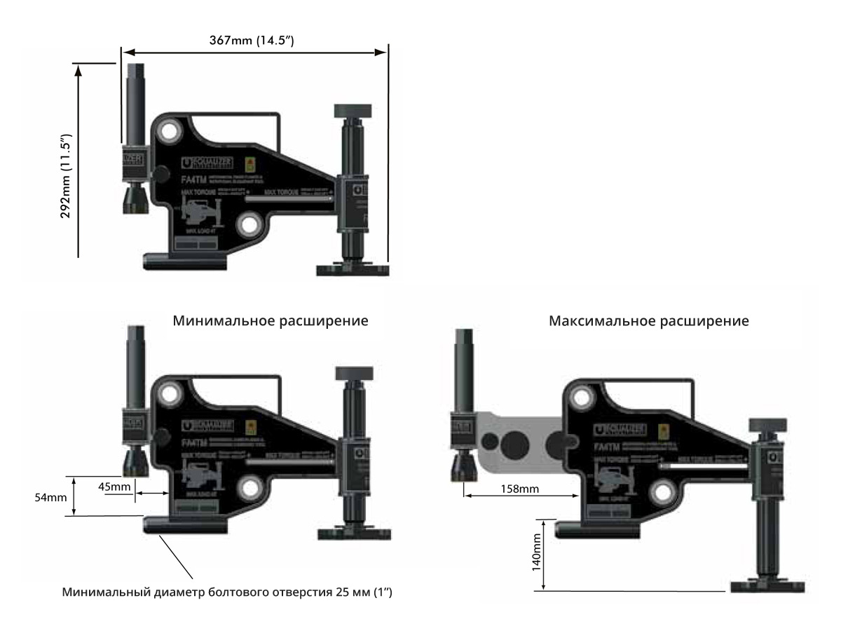 Размеры инструмента. Выравниватель фланцев Equalizer fa4tmstd. Выравниватель фланцев механический ВФМ-4. Выравниватель фланцев механический, ВФМ-1. Выравниватель фланцев механический fa4tmstd.